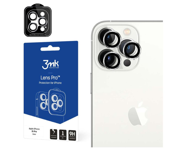 3mk Lens Protection Pro do iPhone 15 Pro Max Silver - 1178003 - zdjęcie